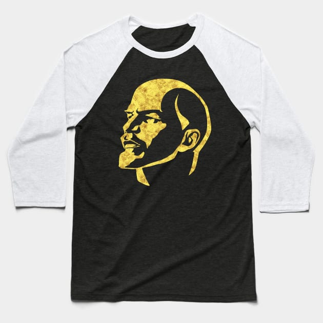 Vladimir Ilyich Ulyanov LENIN Abstract Portrait Baseball T-Shirt by Naumovski